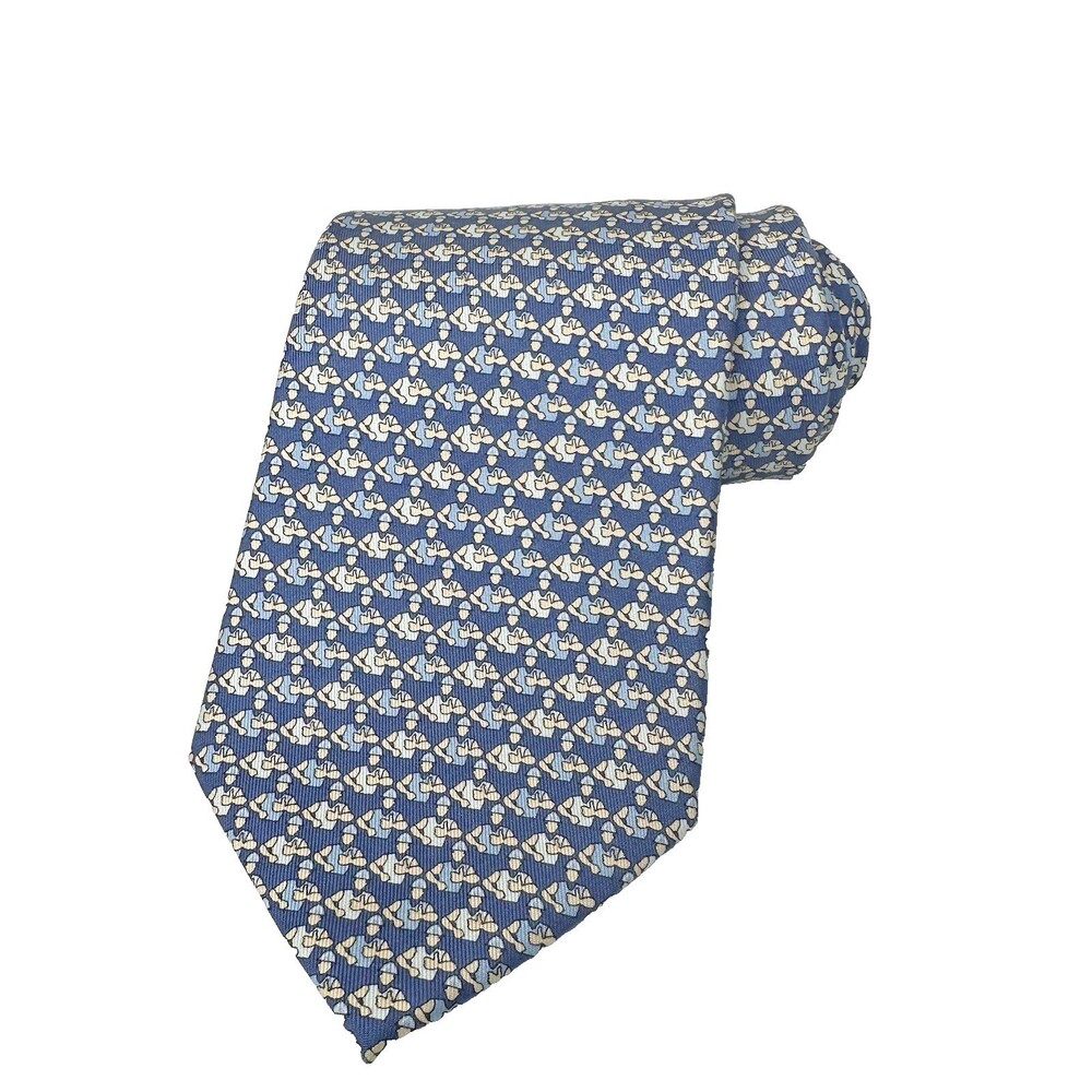 Vineyard Vines Custom Collection Men's Silk Tie The Doe Fund Ready Willing Able - Picture 3 of 9